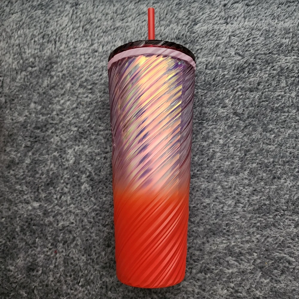 Starbucks Iridescent Matte Swirl Gradient Tumbler Venti Summer